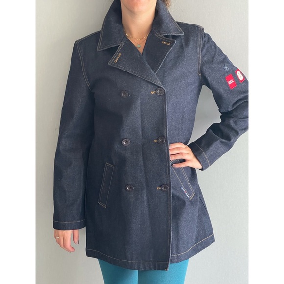 Double breasted jean jacket - Picture 1 of 3